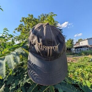 Brown Leather embroidered‎ Griffon Jhats hat